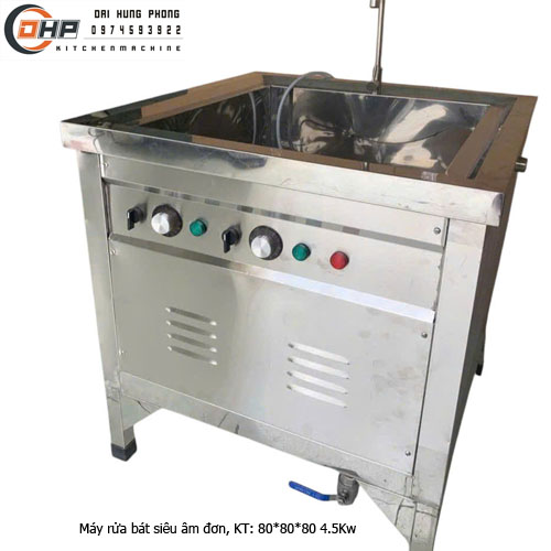 Máy rửa bát siêu âm hoạt động tần số 28 - 128Khz